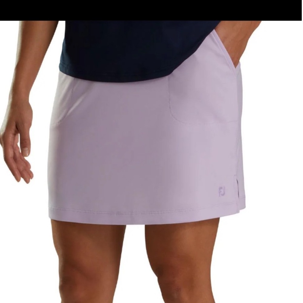NWT FootJoy GolfLeisure Skort Womens Purple Cloud Knit 4-Way Stretch Active L
